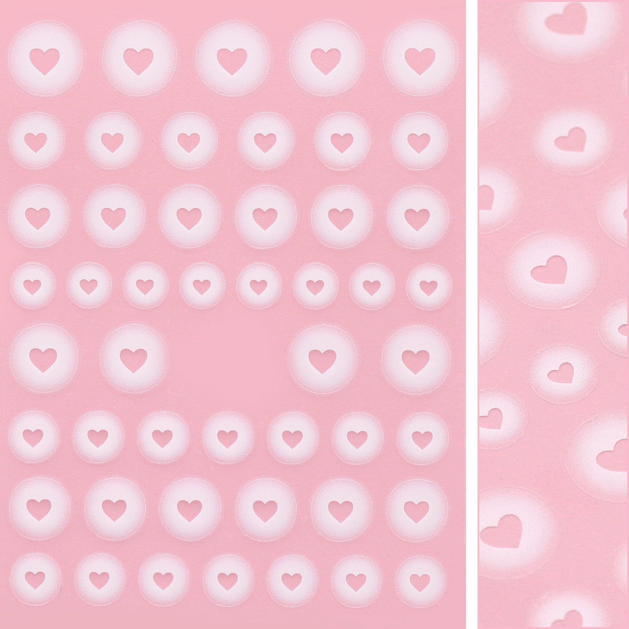Kawaii Nail Art Sticker / Airbrush Hearts Valentine