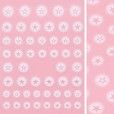 Kawaii Nail Art Sticker / Airbrush Stars White Cute Decals