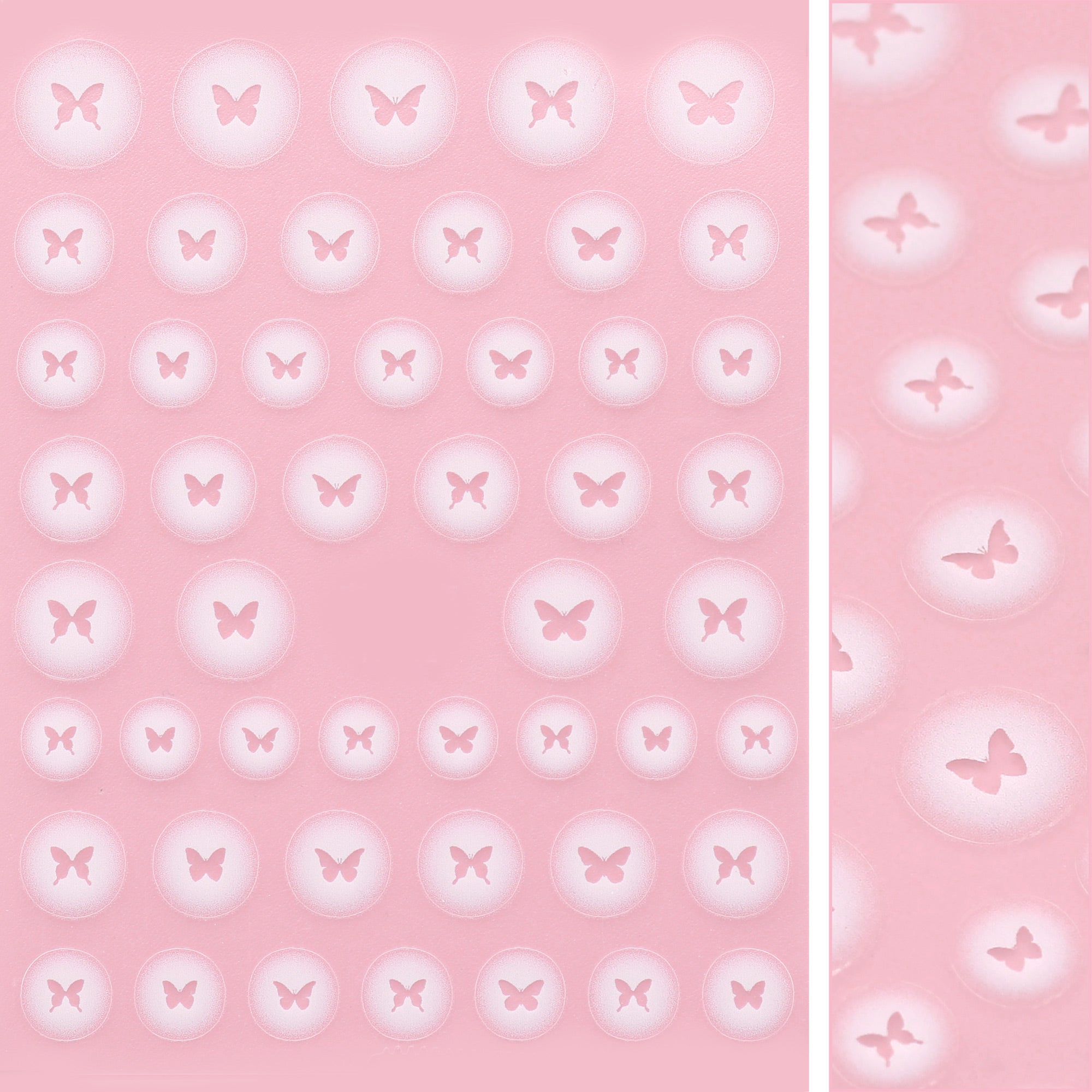Kawaii Nail Art Sticker / Airbrush Butterflies White Butterfly Decal