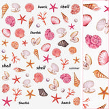 Daily Charme | 3D Embossed Nail Art Sticker / Coral Reef Summer Nails