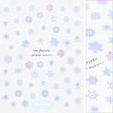 Holiday Snowflake Nail Art Sticker / Frosty Blue Purple