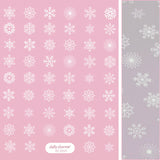 Holiday Snowflake Nail Art Sticker / Snowy White Design