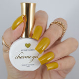 Charme Gel Polish / 607 Fairy Garden Yellow Lemon Green Nail Polish