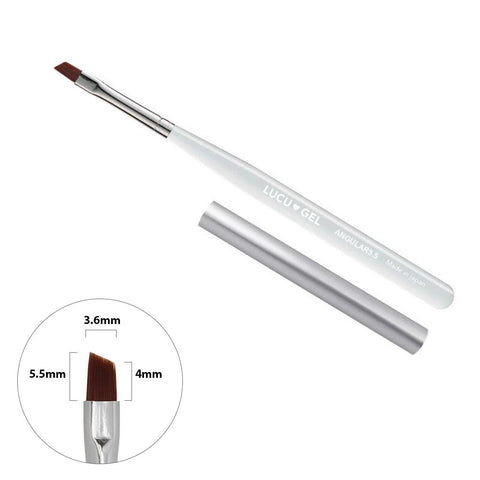 Lucu Gel Brush / Angular 5.5 Nail Art Brushes Premiums Japanese Quality