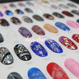 Foil Transfer Nail Art Gel Floral Lace Pearl Holographic Design Textures