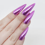 Mirror Lilac Chrome Powder for Purple Violet Nail Art Daily Charme Nail Supplies