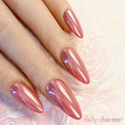 Rose Gold Chrome Pigment | Rose Gold Chrome Nail Powder for Professionals |  The GelBottle Inc™