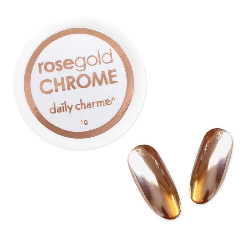 Rose Gold Chrome Nail Powder Rosegold Nail Art Daily Charme Best Chrome Nail Art Supplies