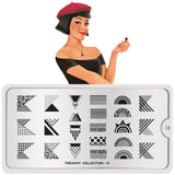 Daily Charme Moyou London Nail Art Stamping Plate / Frenchy 13
