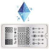 Daily Charme Moyou London Nail Art Stamping Plate Crystal 04 Symmetrical Stars