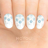Daily Charme Moyou London Nail Art Stamping Plate Crystal 04 Symmetrical Stars