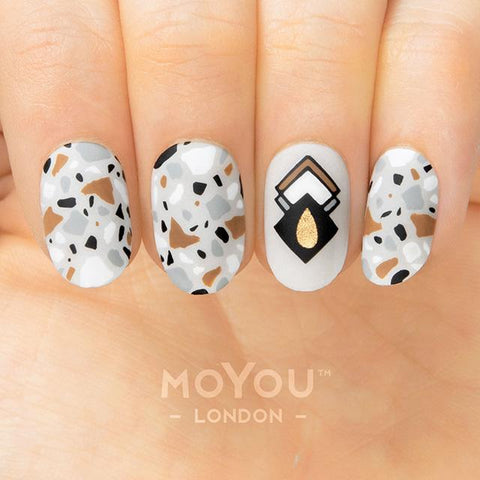Daily Charme Moyou London Nail Art Stamping Plate / Frenchy 19 - Wild & Free