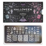 Daily Charme Nail Stamping Plate Moyou London Halloween 20 - Hypnotic Eyes