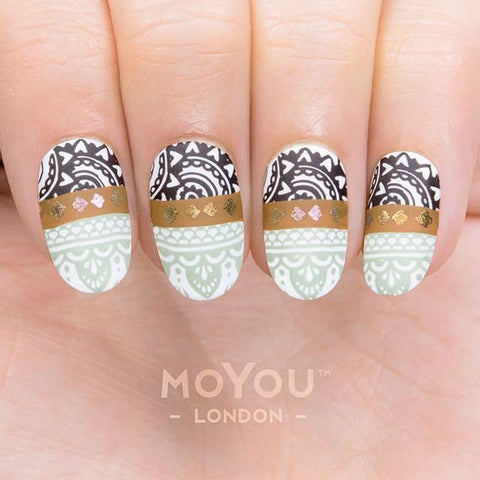 Daily Charme Nail Art Stamping Plate Moyou London Henna 3