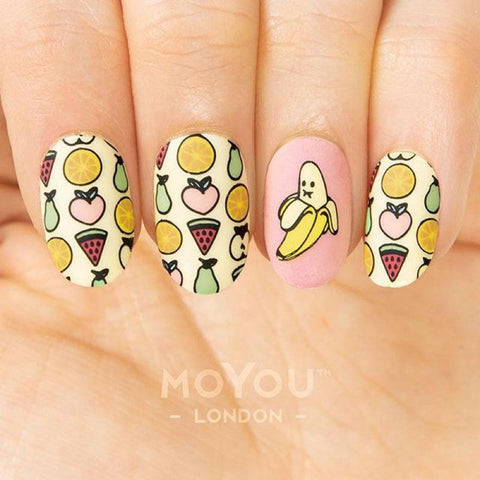 Moyou London Nail Art Stamping Kawaii 03 - Adorable Foods