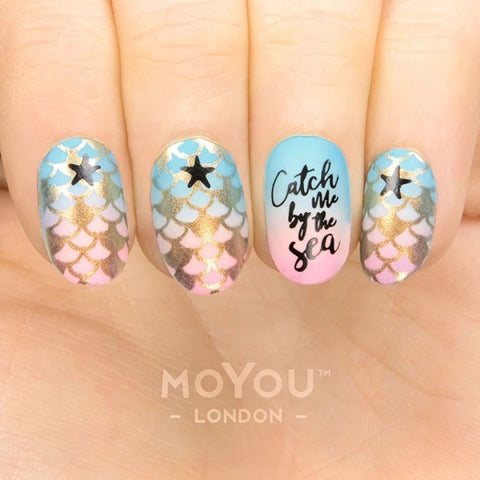 Moyou London Daily Charme Stamping Plate Sailor 20 - Mermaid Dreams