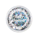 Silver Holographic Mixed Hex Glitters for Nail Art 20G