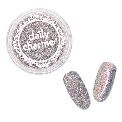 Iridescent Holo Glitter / Sesame Ice Cream Gray Silver Nail Art Glitter
