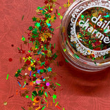 Festive Holiday Glitter Mix / Deck the Halls Holo Tinsel Bars Dots Stars Nail Art