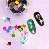Flip the Bird Glitter Middle Finger / Holographic Mix for Nail Art