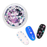 Chameleon Star Sparkle Glitter Mix / Andromeda Purple Teal Nail