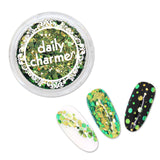 Chameleon Glitter Hex Mix / Hypernova Lime Gold Nail Art Supplies