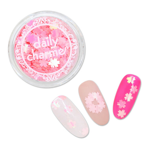 Cherry Blossom 5MM Glitter / Aurora Pink Sakura Japanese Nail Art Design