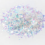 Aurora Shattered Glass Glitter Flakes Iridescent Opal Nail Art