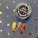 Spooky Halloween Glitter Mix / Confetti Hex Bar Black Holo Purple Orange Nail Art