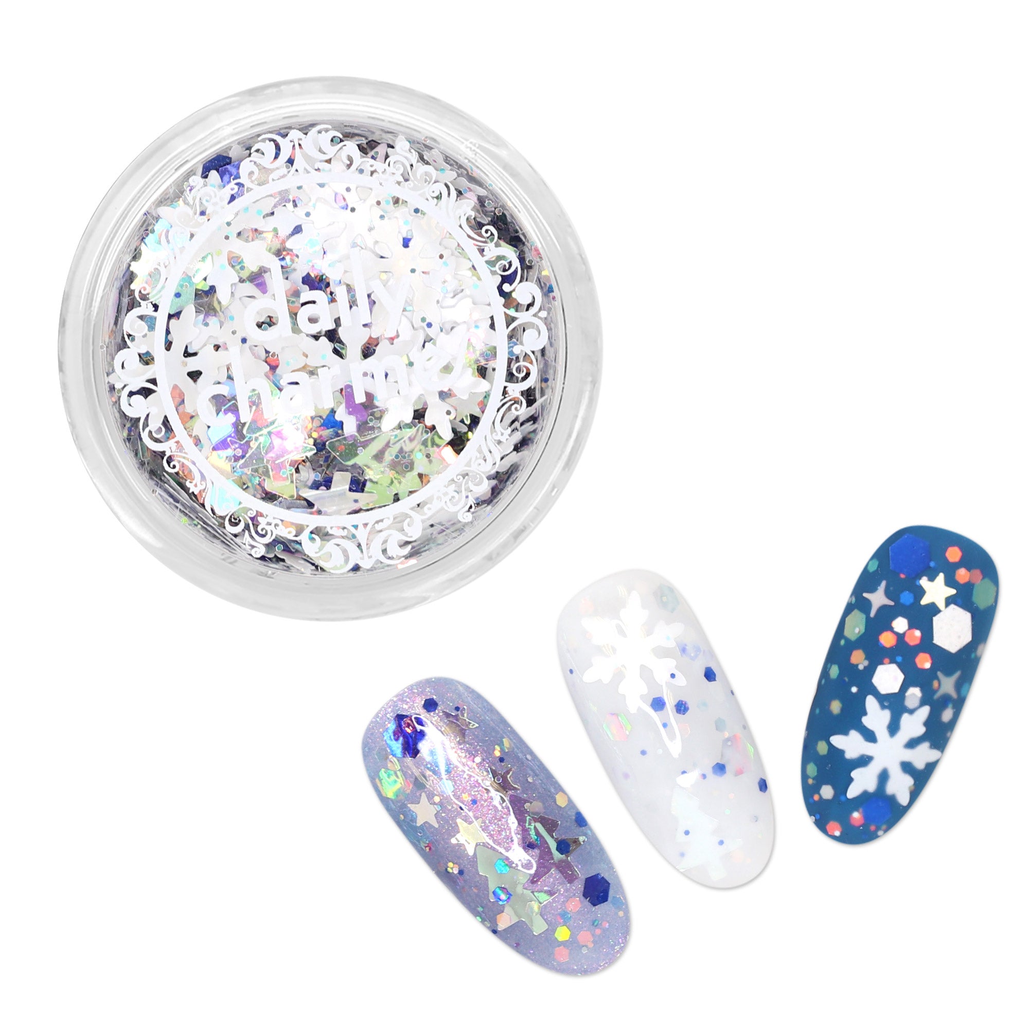 NAIL ART Glitter Snow Flake Mixed SP57-02 - TDI, Inc