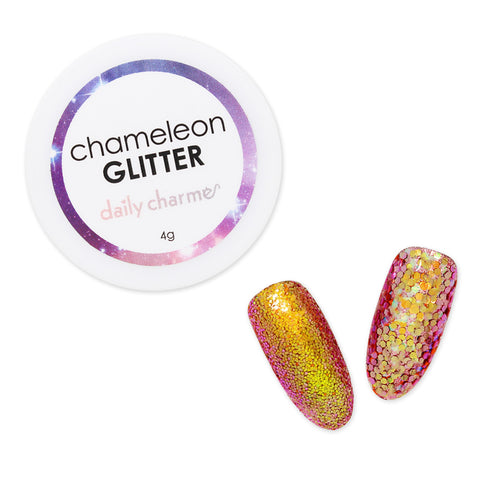 Chameleon Color Shifting Glitter / Dragon Flame Pink Gold