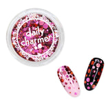 Chameleon Color Shifting Glitter Dot Mix / Lovegood Potion Pink Coral Nails