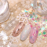 Daily Charme Nail Art Glitter Holiday Snowflake Glitter / Aurora