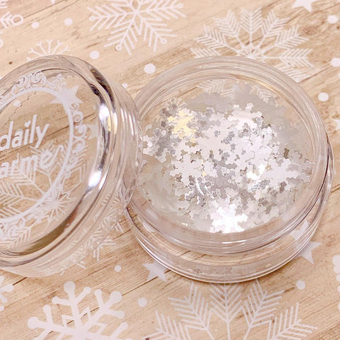 Daily Charme Nail Art Glitter Holiday Snowflake Glitter / Icy