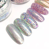 Iridescent Holo Glitter / Silver Magic Nail Art Glitter