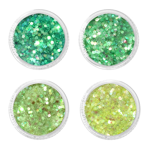 Tinker Fairy Iridescent Glitter Mix Set / 4 Jars Daily Charme Nail Art Decorations