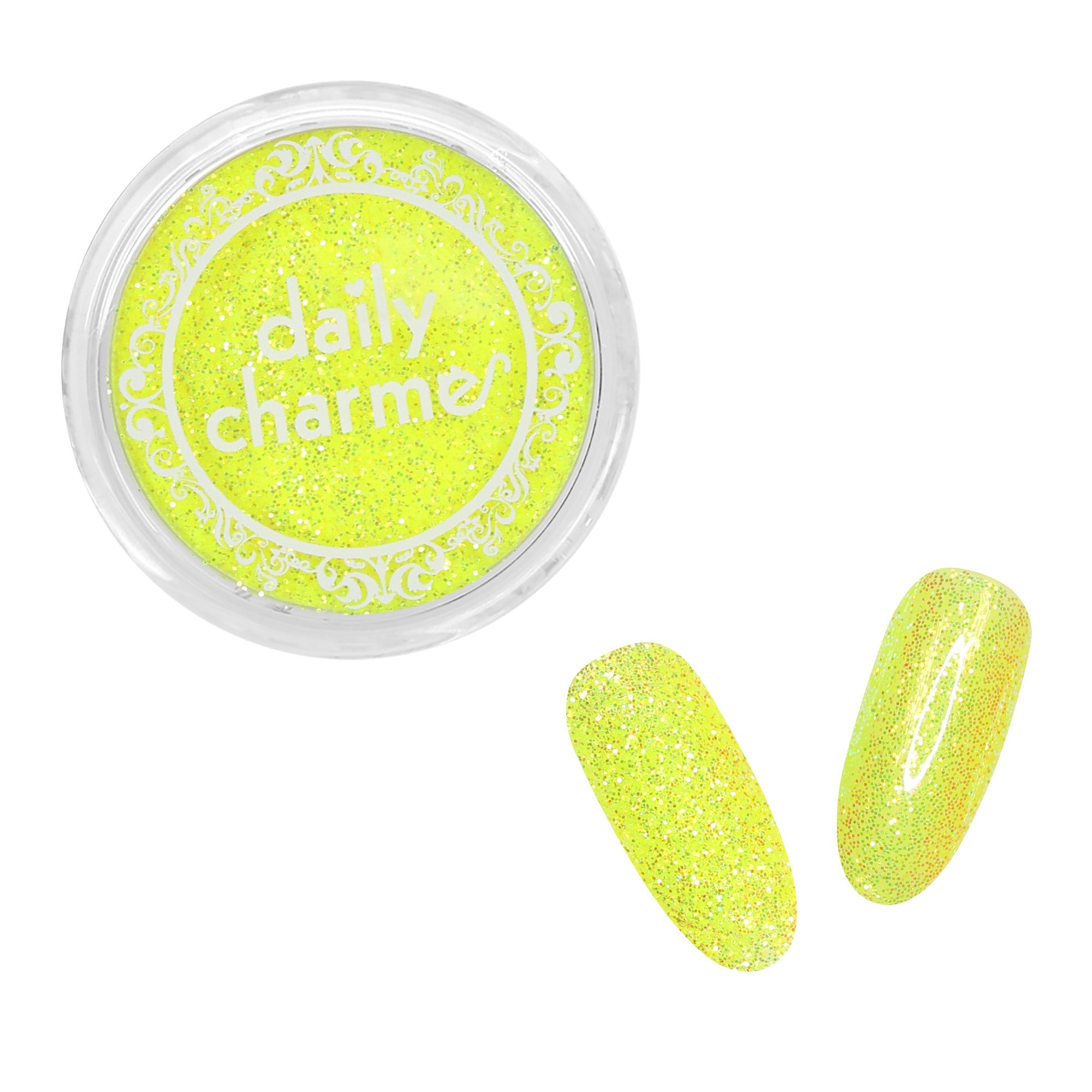 Iridescent Neon Glitter Dust / Yellow Submarine Highlighter Summer Nail Fun