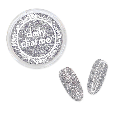 Daily Charme Solvent Resistant Nail Art Decoration Metallic Glitter Dust / Silver Dust