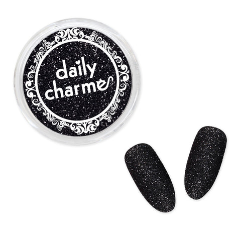 Daily Charme Solvent Resistant Nail Art Decoration Metallic Glitter Dust / Black Diamond