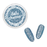 Daily Charme Solvent Resistant Nail Art Decoration Metallic Glitter Dust / Glacier Blue