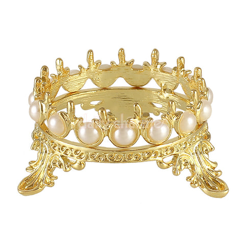 Royal Crown Brush Stand / Gold Nail Art Supplies