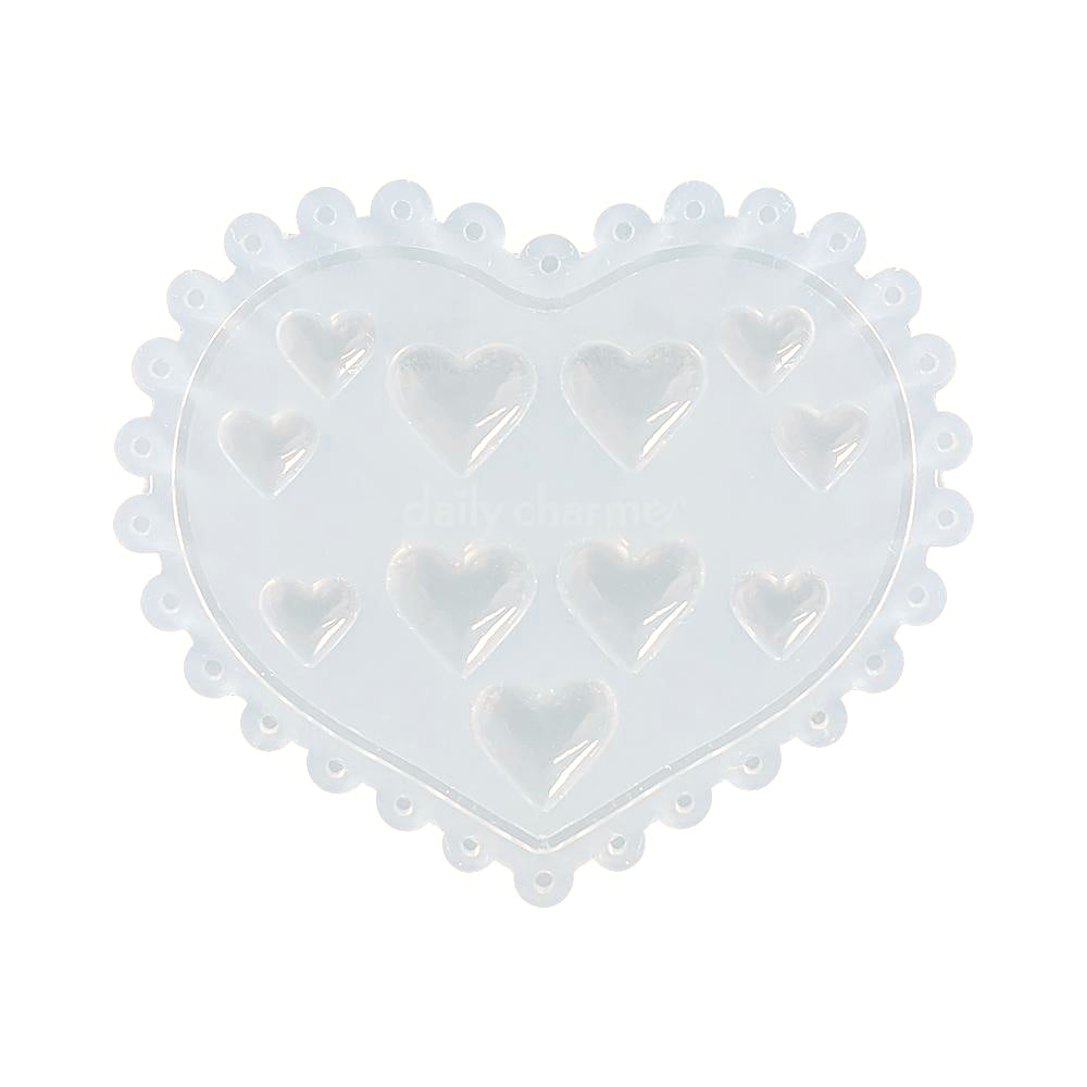 Daily Charme Silicone Nail Art Mold / Lovely Hearts