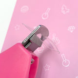 Nail Extension Tips Clipper / Hot Pink Acrylics Polygel Hard Gel Cutter