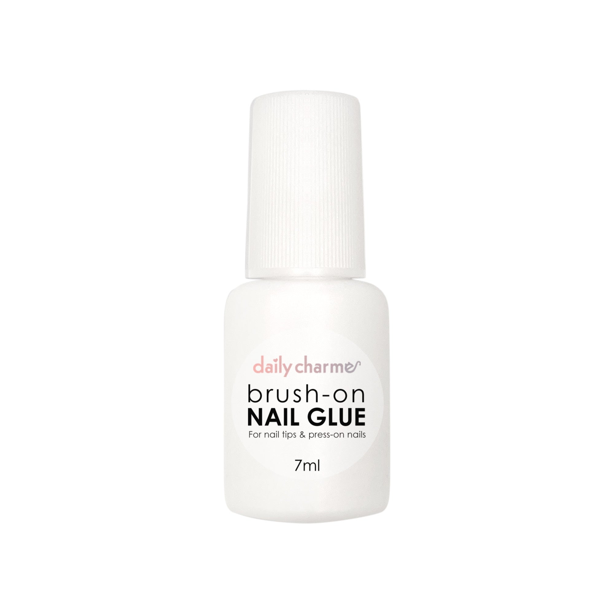 Modelones Nail Glue for Acylic Nails Brush On Nail Tips Nail Glue for Press  On Nails 2pcs Super Strong Nail Bond Adhesive Nail Glue for Fake Nails NO  Cure 7ml 2 Pcs