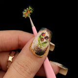 Pink Nail Art Tweezer Sticker Foil Tool Essential Musthave