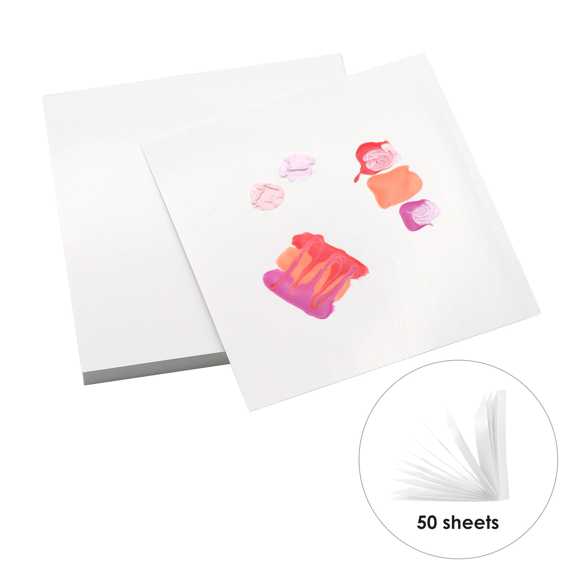 Nail Art Polish Disposable Paper Mixing Palette / 50 Sheets