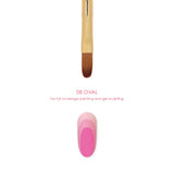 Daily Charme Nail Art Brush / 08 Oval Full Coverage Gel Sculpting Tool