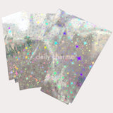 Nail Art Foil Paper Bundle / 13 Colors / 100+ Pieces / Mixed Metallic Holographic Gold Silver Pink Rainbow