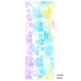 Nail Art Foil Paper / Holographic Prints Lovely Roses