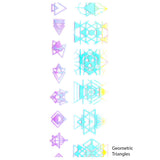 Nail Art Foil Paper / Holographic Prints Geometric Triangles